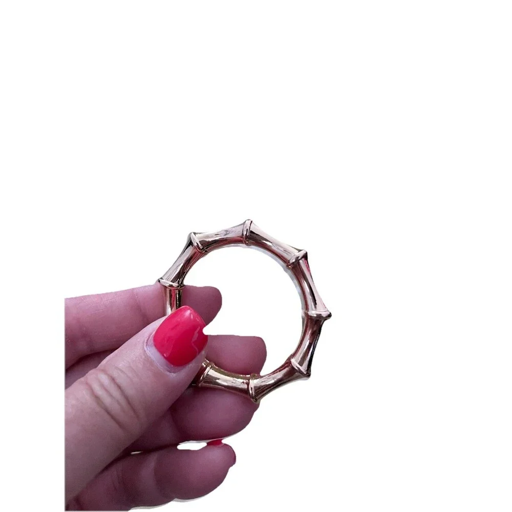 Napkin Rings 5 Pcs Bamboo Napkins Ring Gold Zinc Alloy Dining Table Chinoiserie